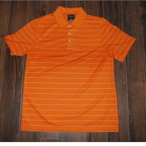 Greg Norman for Tasso Elba Polo Orange Golf Shirt Medium Chest 42"